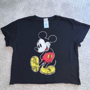 Disney Mickey Mouse cropped vintage tee.